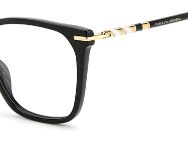 Designer Women Carolina Herrera Eyeglasses: HER 0094 - Black- SpecSMART Eye Clinic (Zoom View)